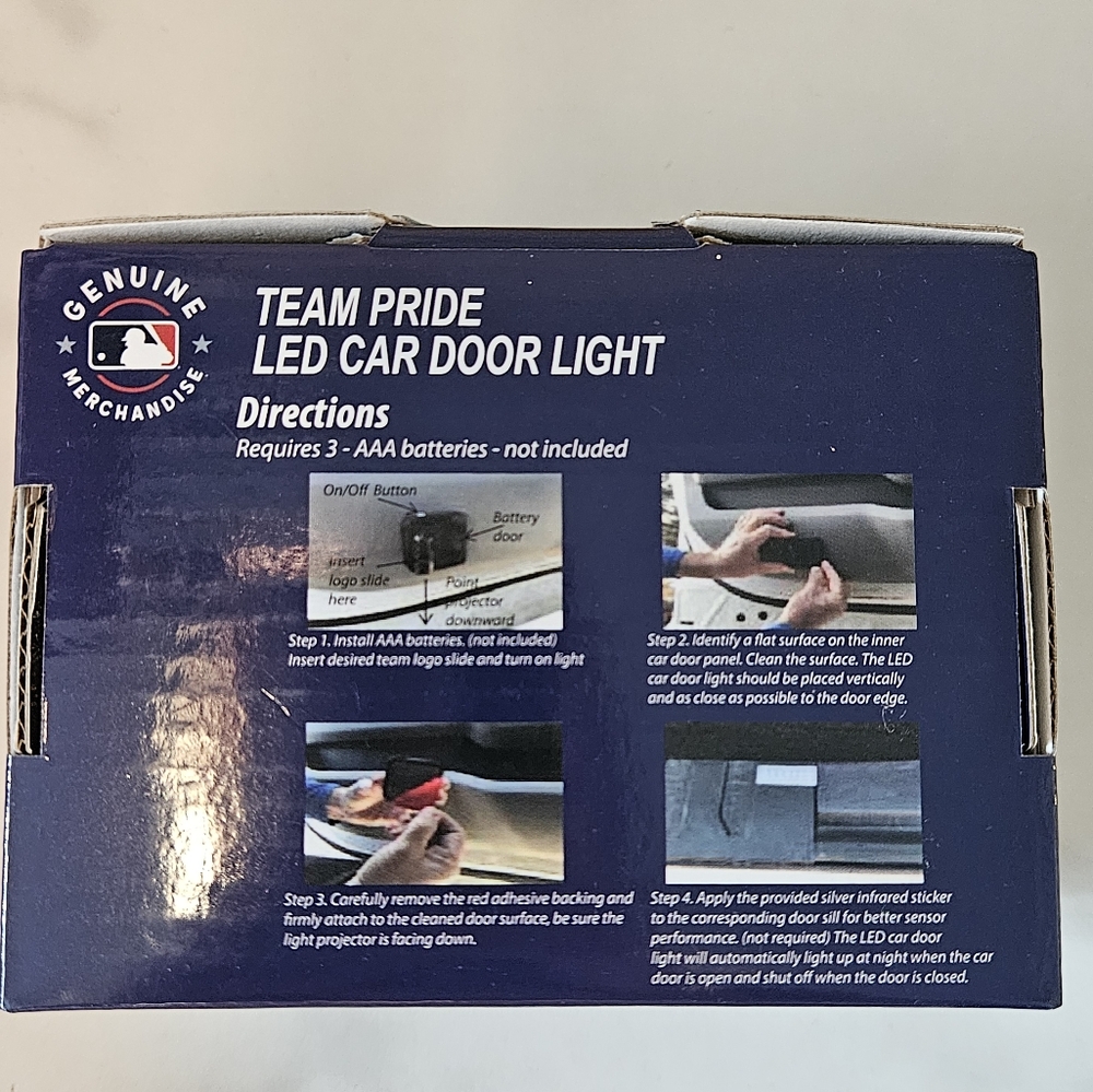 Sporticulture MLB New York Yankees LED Car Door Light- New In Box - Picture 6 of 6